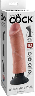King Cock 8 Inch Vibrating Cock for Ultimate Realistic Pleasure