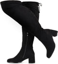 Vipost Wide Calf Thigh High Boots - Comfortable 2.5in Block Heel