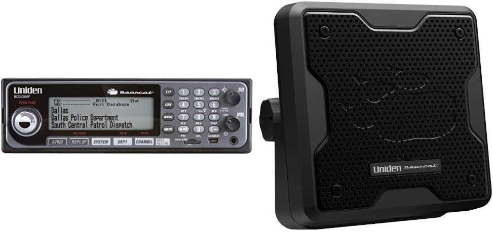 Uniden BCD536HP HomePatrol Scanner with Bearcat 20-Watt Speaker
