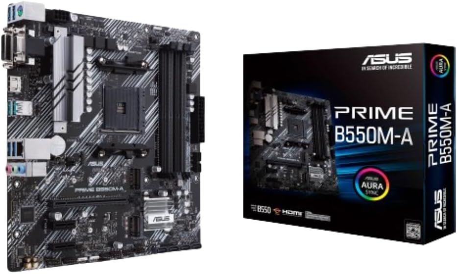 ASUS Prime B550M-A WiFi II Micro ATX Motherboard with PCIe 4.0