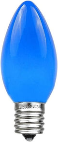 C9 Ceramic Outdoor Christmas Replacement Bulbs, Blue - Reliable