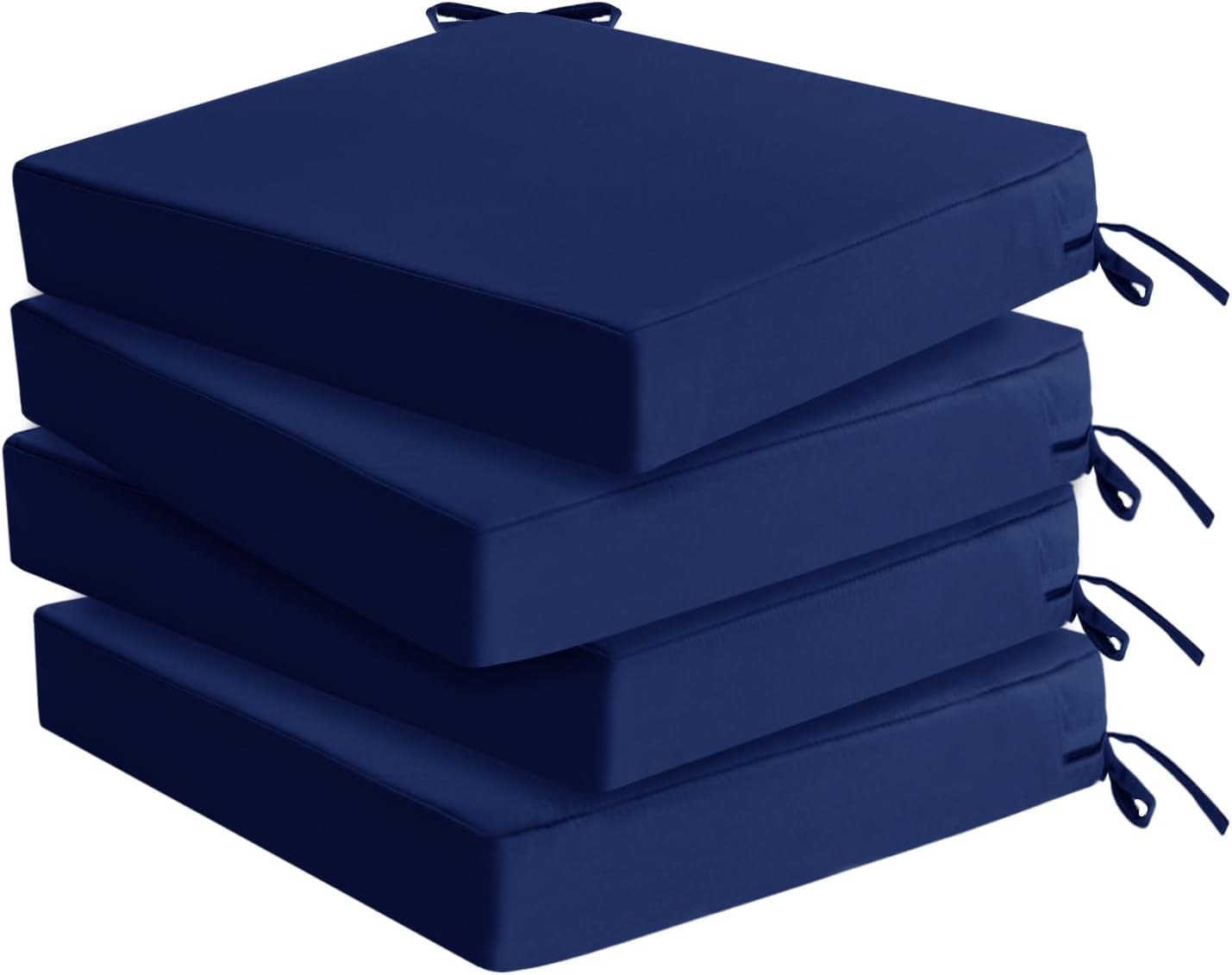 Outdoor Chair Cushions Set of 4 - Waterproof & Fade Resistant