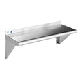 Stainless Steel Wall Shelf 12 x 30 in - Heavy Duty 280lb Capacity