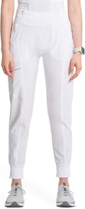 Cherokee Infinity Womens Scrub Jogger Pants Mid Rise Bottoms waistband