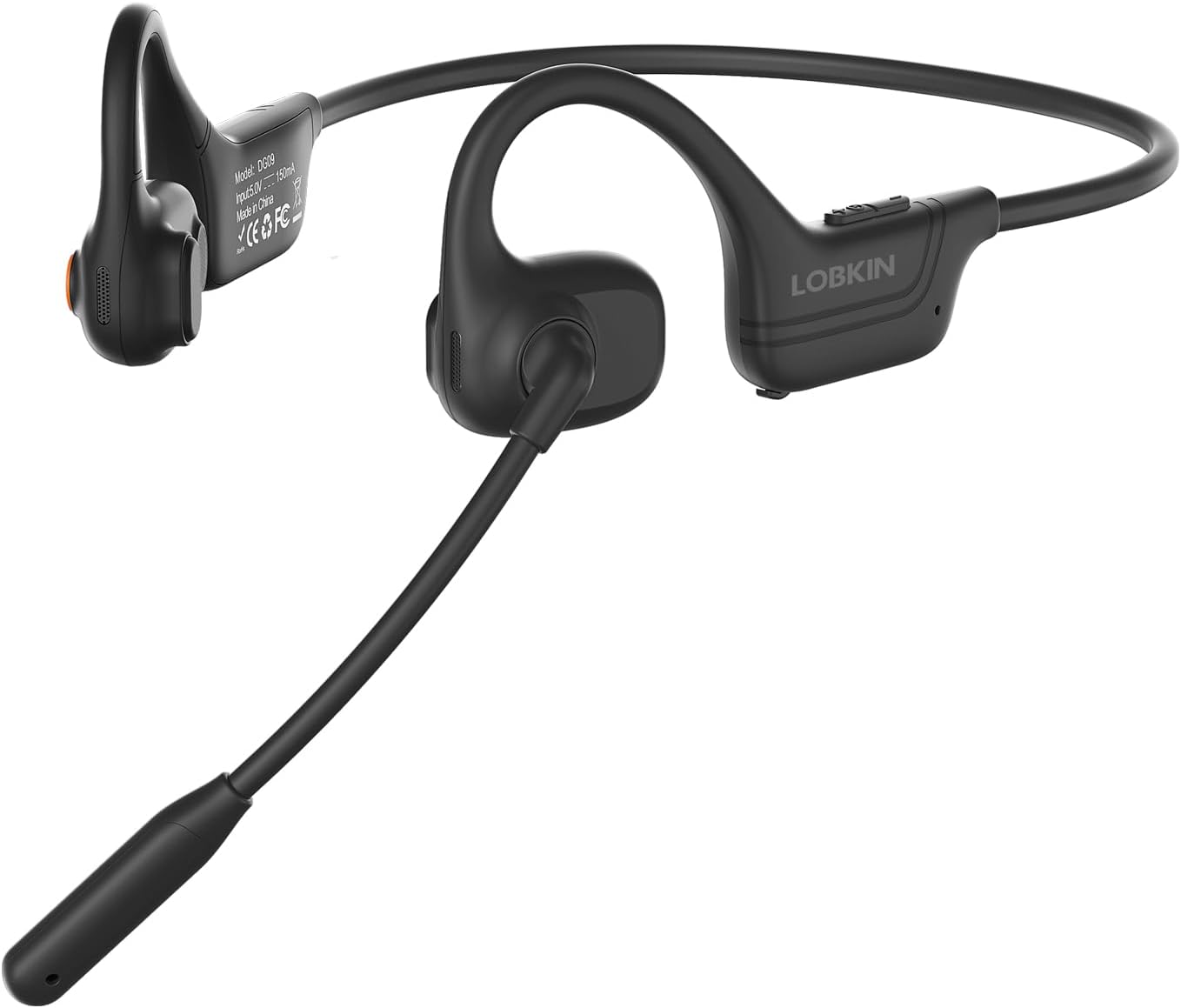 LOBKIN Open Ear Headphones with Mic for Work and Driving