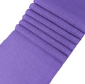 Burlap Table Runner 12 x 108 in 12 PCS Lavender - Rustic Linen Set