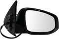 TRQ Exterior Power Heated Blind Spot Turn Signal Black Mirror RH
