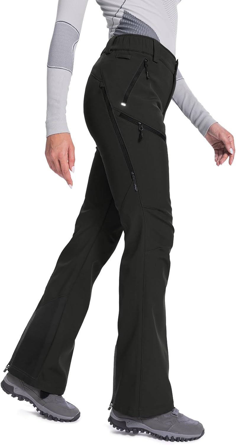 Moosehill Women's Waterproof Insulated Ski Pants for Winter Sports