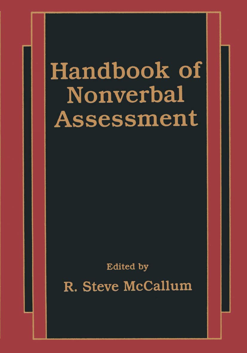 Handbook of Nonverbal Assessment: Essential Guide for Evaluators