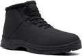 Mens Snow Boots Fur Lined Water Resistant Ankle Hiking Boot - Warm