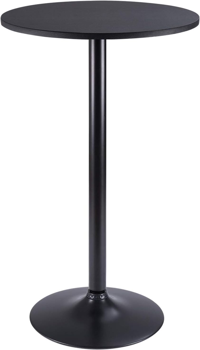 Modern 39.5 Bar Height Pub Table - Sleek Obsidian Design