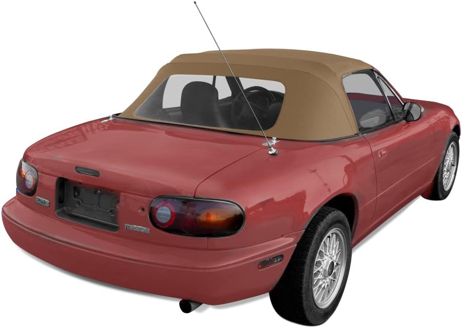 Compatible Mazda Miata Convertible Top with Plastic Window Tan