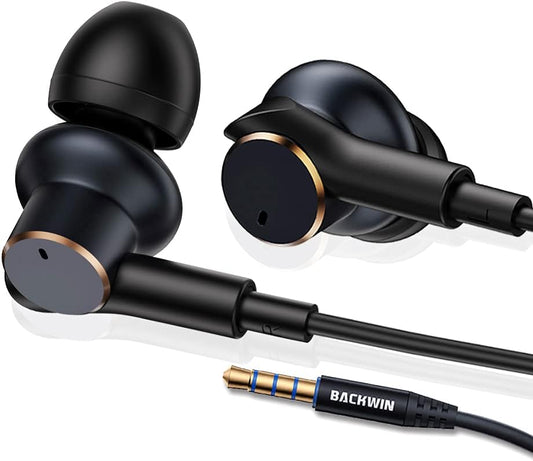 BACKWIN 4-Speaker Noise-Cancelling Earbuds