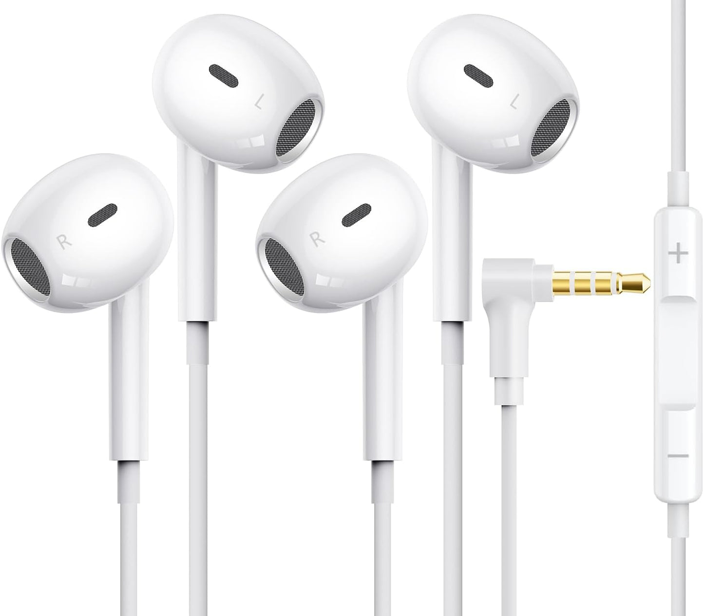Clear Call HiFi 3.5mm Earbuds [2 Pack] for Apple - tiloqua