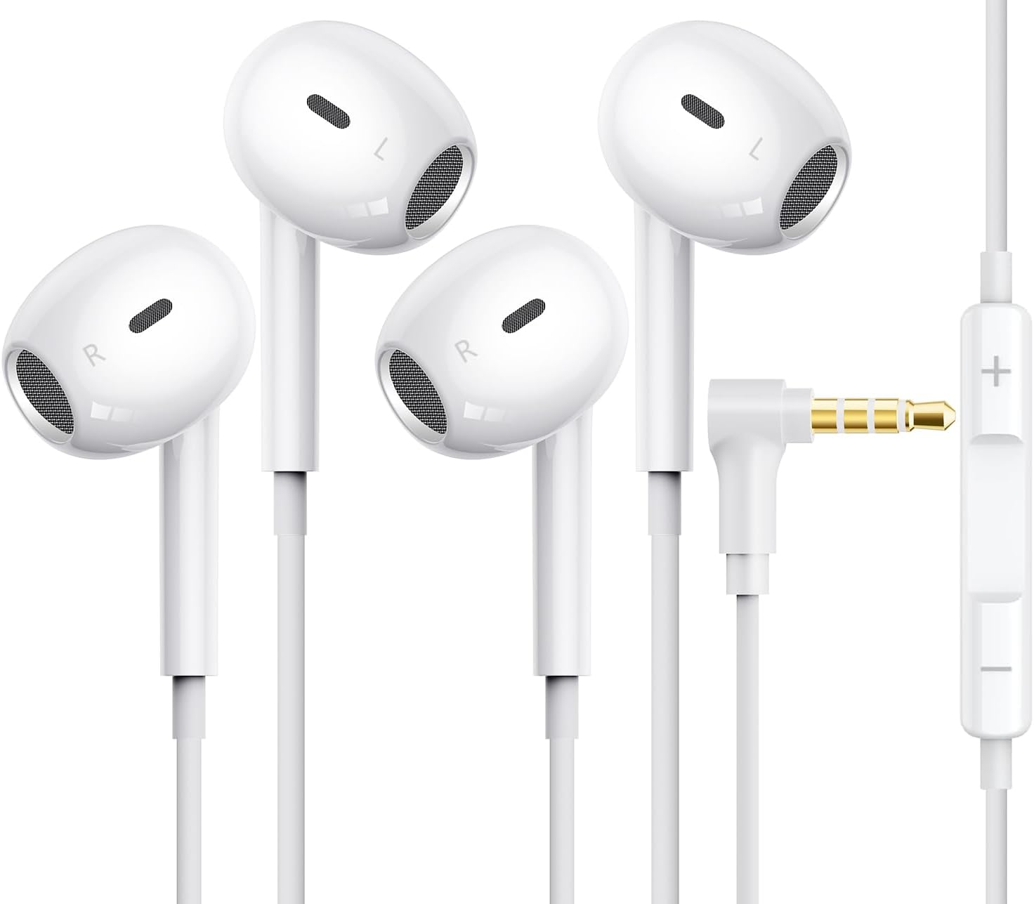 Clear Call HiFi 3.5mm Earbuds [2 Pack] for Apple - tiloqua