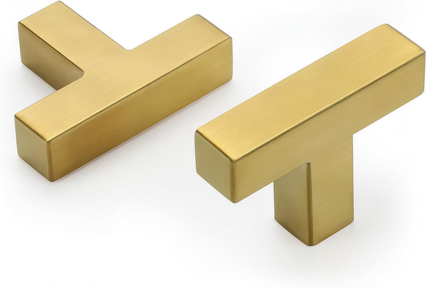 Goldenwarm Brushed Brass Cabinet Knobs for Stylish Interiors