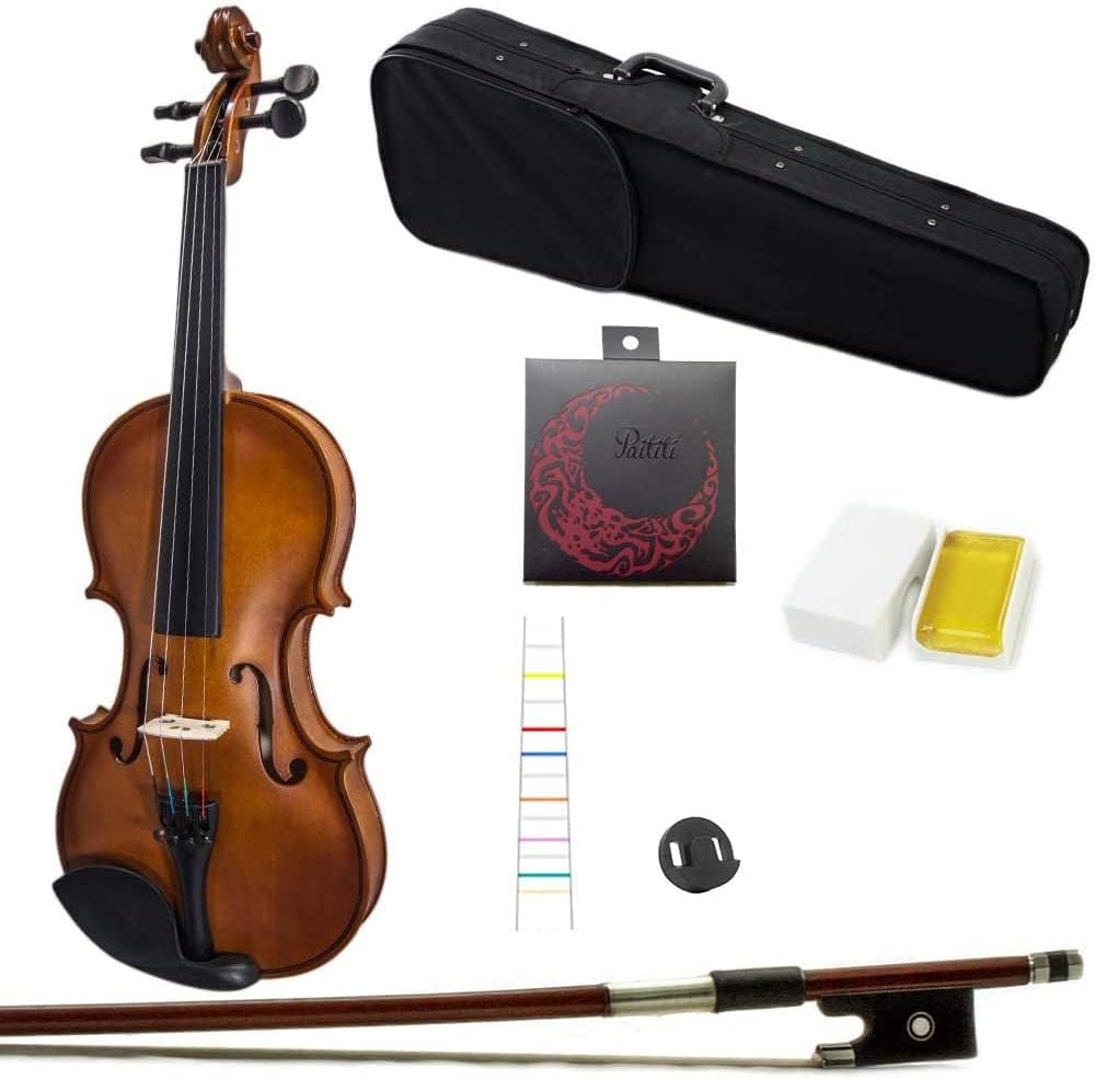 Paititi 4/4 Full Size Artist-100 Student Violin Starter Kit