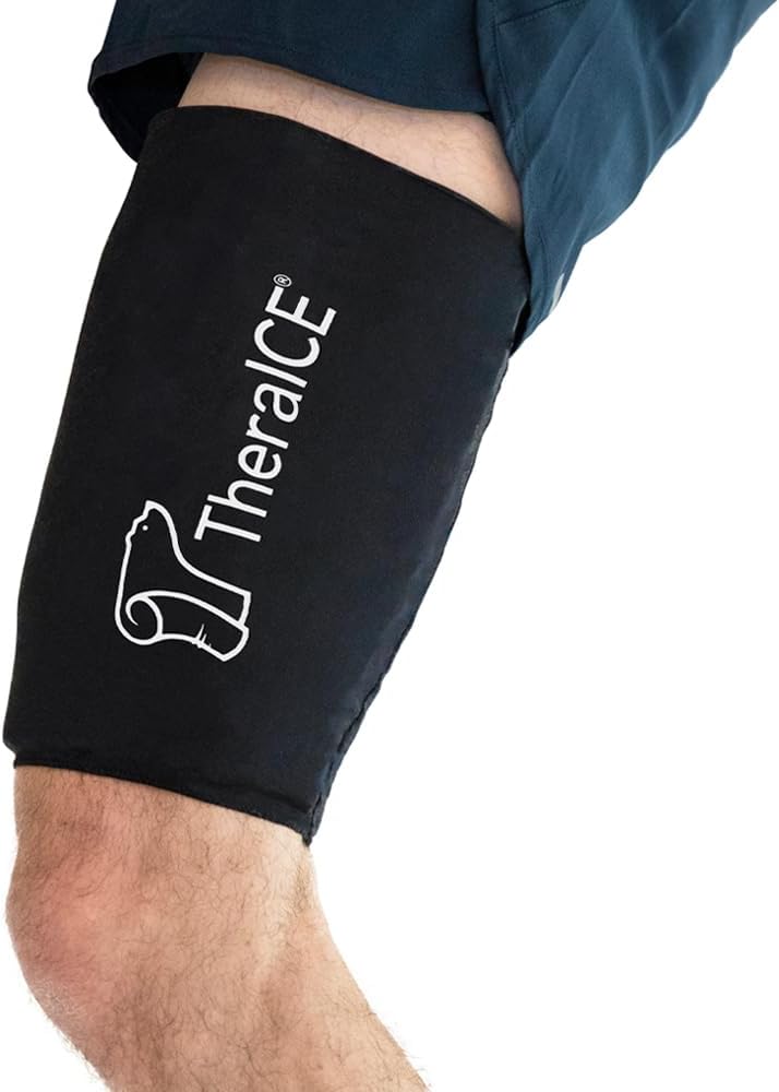 TheraICE Hamstring Compression Sleeve for Pain Relief and Recovery