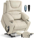 Large Power Lift Recliner Chair Sofa with Massage and Heat - Big