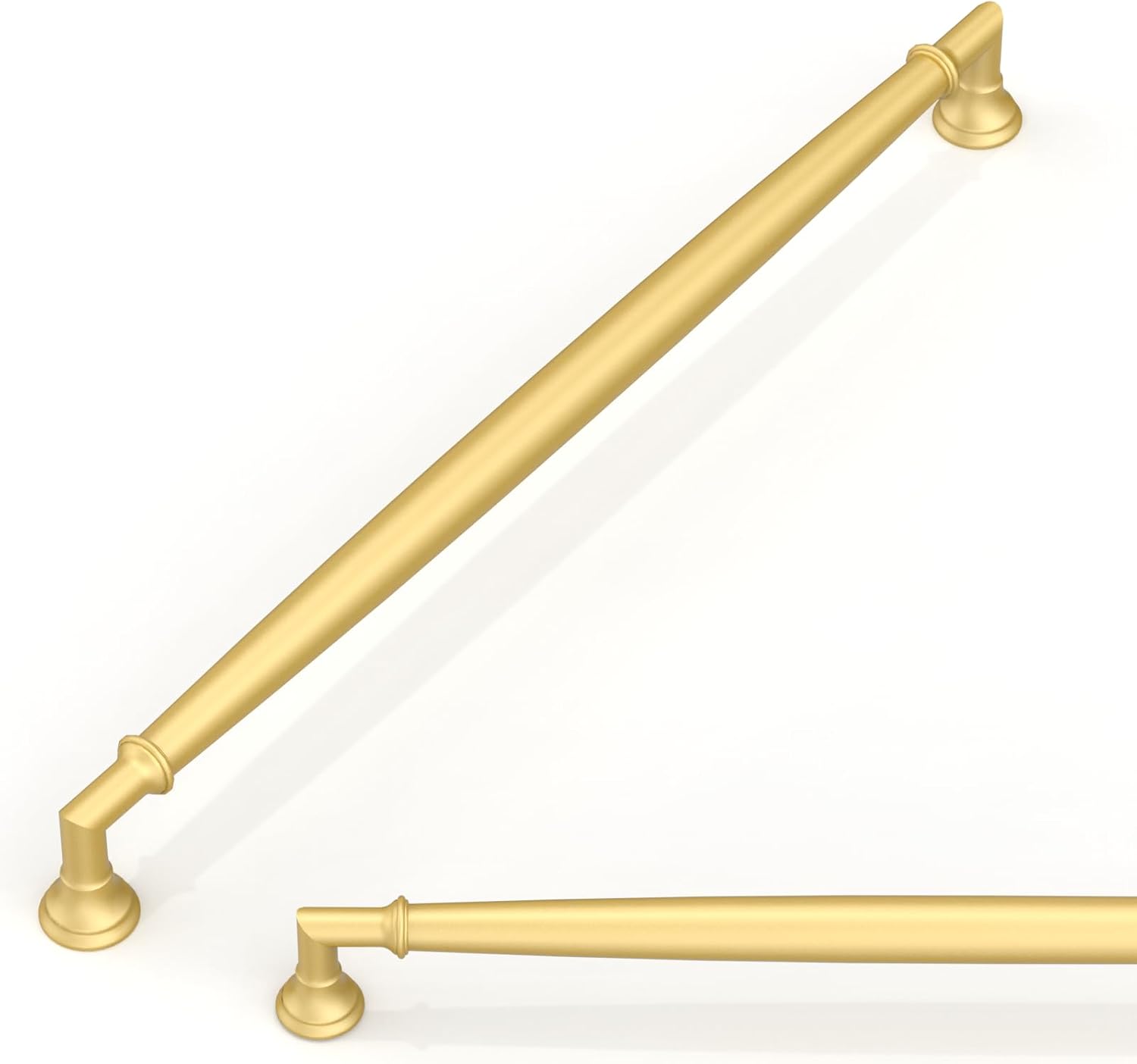10 Pack Brushed Gold Cabinet Pulls for Kitchen and Furniture
