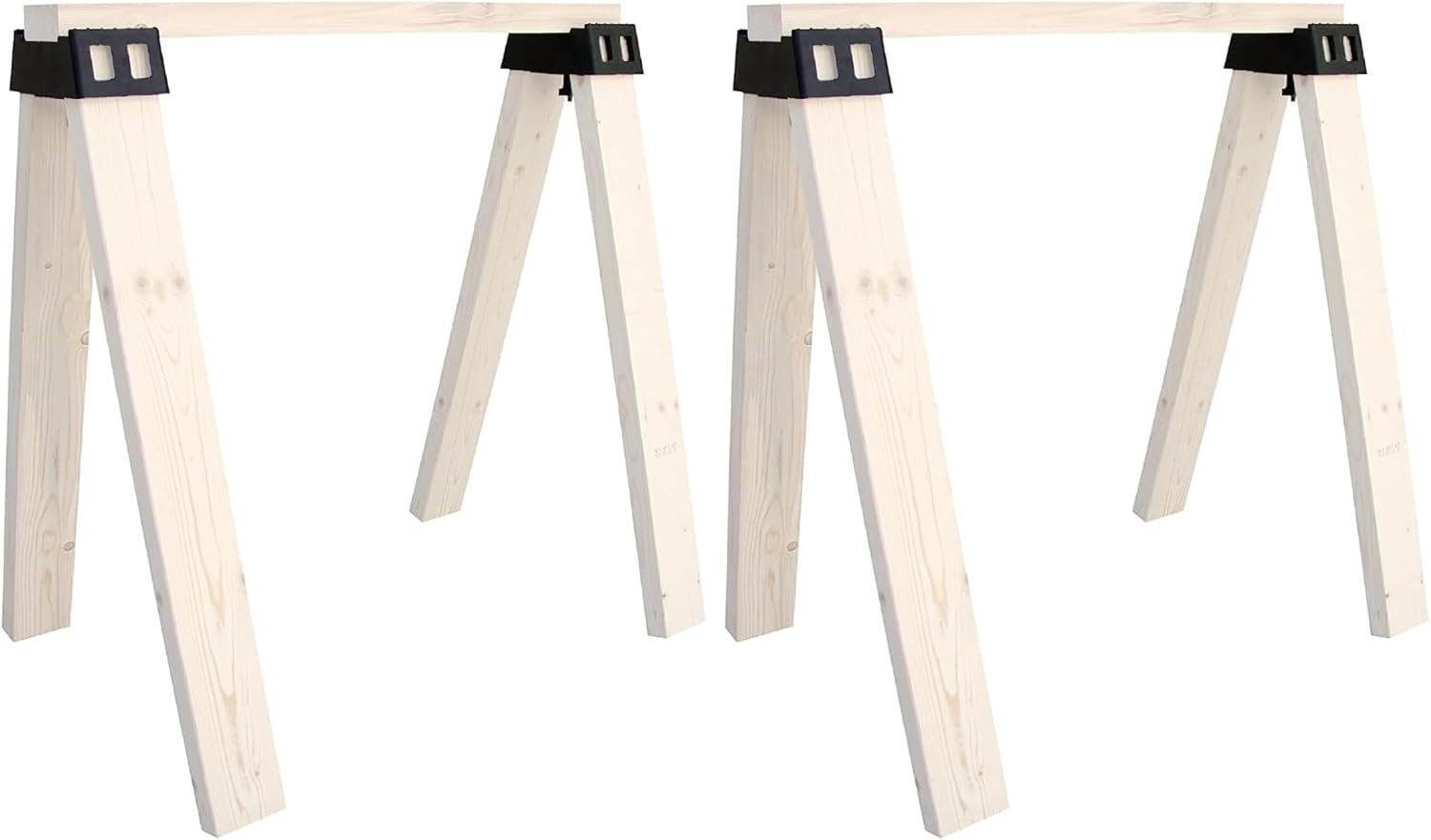 POWERTEC 71026V Plastic Sawhorse Brackets for 2x4 Lumber