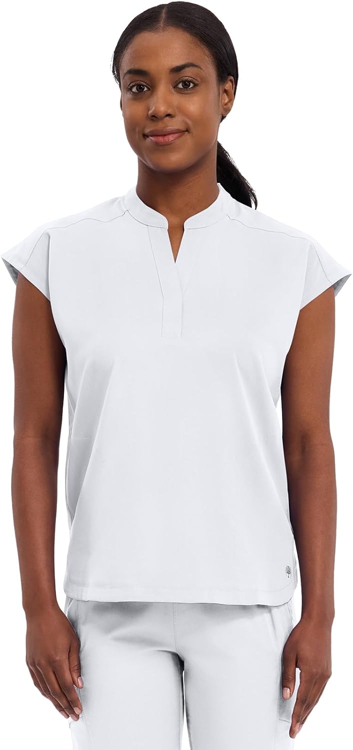 Healing Hands Women's Relaxed Fit Journey Scrub Top with Pockets