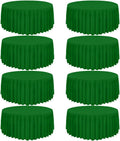 8 Pack Round Tablecloth 120 in Green Table Cloth - Washable Polyester