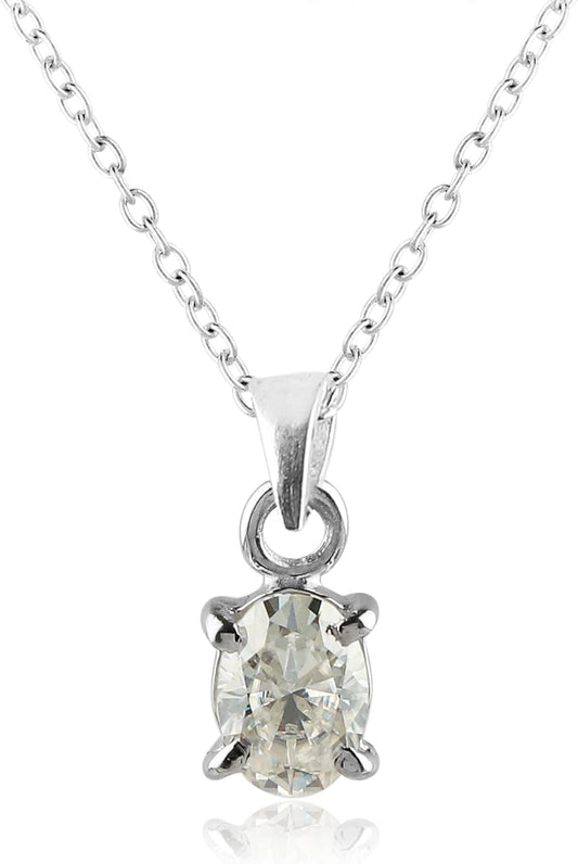 FACET-PRONG-PENDANT: Stunning 925 Sterling Silver Jewelry