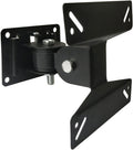 Small TV Monitor Wall Mount Tilt Swivel Bracket Fits 14-24in - Compact