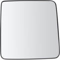 TRQ Driver Side Manual Mirror Glass with Backing Plate - Direct Fit