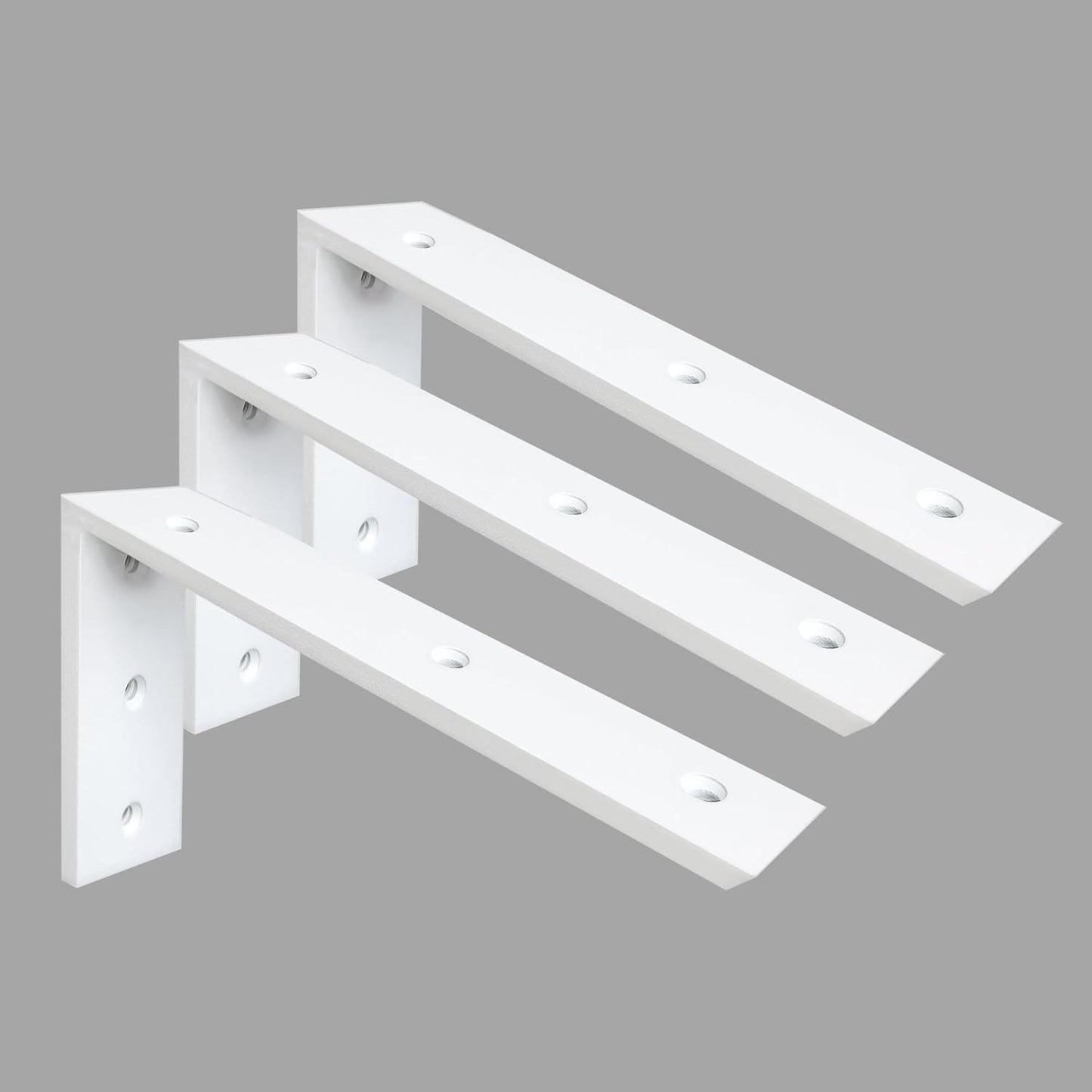 Heavy Duty 12 inch White Granite Countertop Support Bracket 3 Pack