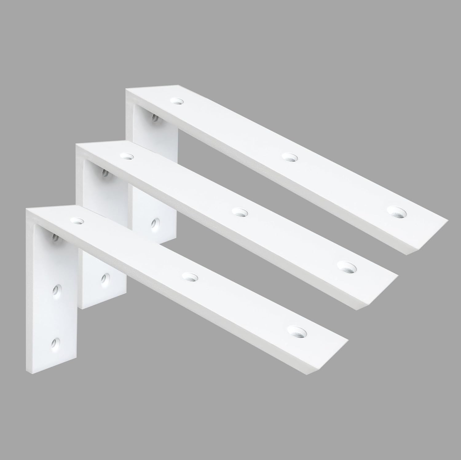 Heavy Duty 12 inch White Granite Countertop Support Bracket 3 Pack