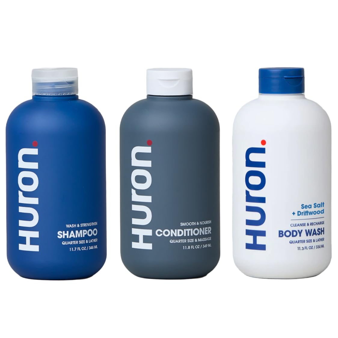 Huron Shower Kit for Men - Hydrating Shampoo & Body Wash