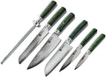 HexClad Essential Knife Set, 6-Piece - Japanese Damascus Blades