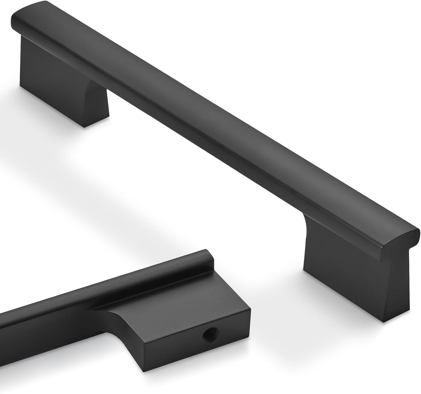 10 Pack Matte Black Cabinet Pulls for Kitchen and Bathroom Use