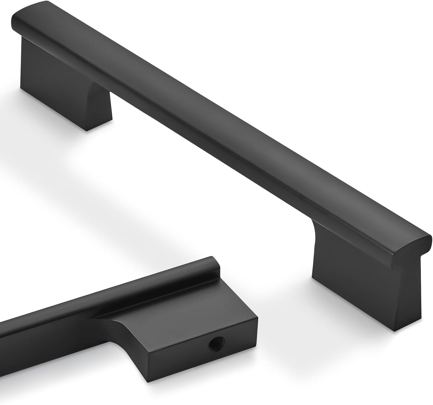 10 Pack Matte Black Cabinet Pulls for Kitchen and Bathroom Use