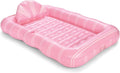 XL Tanning Pool Lounger Float 72in x 48in - Removable Pillow & Cup