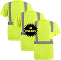 High Visibility Wicking Birdseye T-Shirt 5XL Yellow Pack of 3
