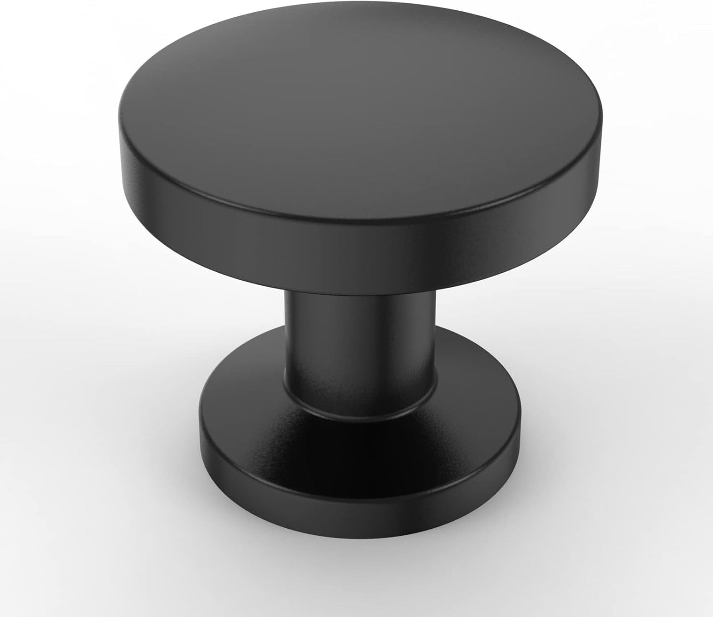 Asidrama 20 Pack Matte Black Kitchen Cabinet Knobs for Home