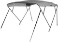 3 Bow 4 Bow Bimini Top Boat Cover - Marine 600D Polyester, 2 Poles