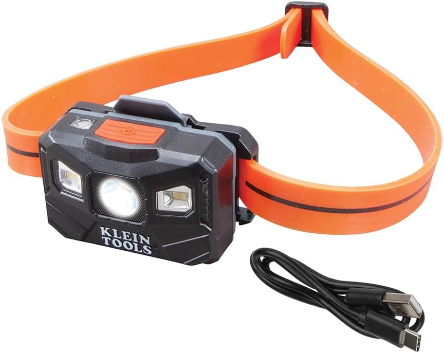 Klein Tools 56064 Rechargeable LED Headlamp for Outdoor Use