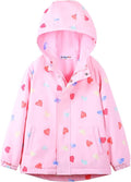 WELAKEN Fleece Lined Water-Resistant Jacket for Girls - Cozy Rain