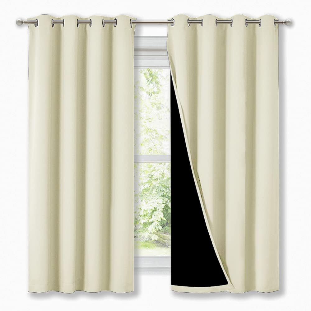 NICETOWN Cold Blocking Curtains for Complete Blackout Effect