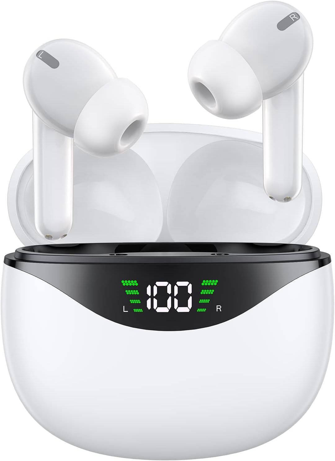 KESIEME Wireless Earbuds: 30Hrs Playtime, Noise Cancelling Mic, IPX7 Waterproof