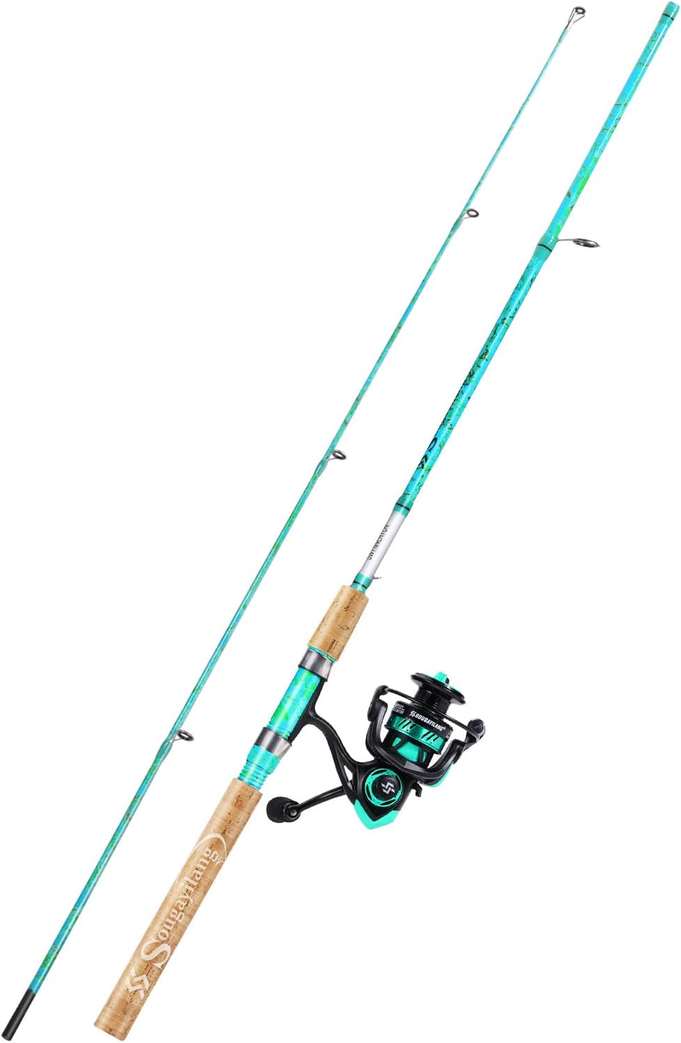 Sougayilang 5'6 Fishing Rod & Reel Combo, Durable & Strong