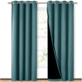 NICETOWN Complete 100% Blackout Curtain Set - Deep Light Blocking