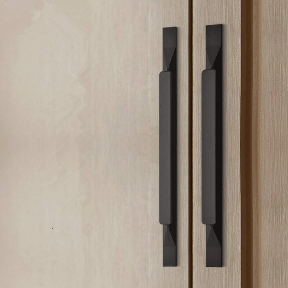 Black Cabinet Handles - 5 Pack Long Kitchen Cabinet Pulls