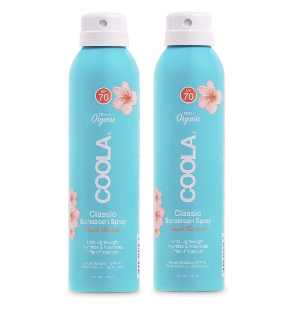 COOLA Organic Sunscreen SPF 70 Spray for Daily Skin Protection