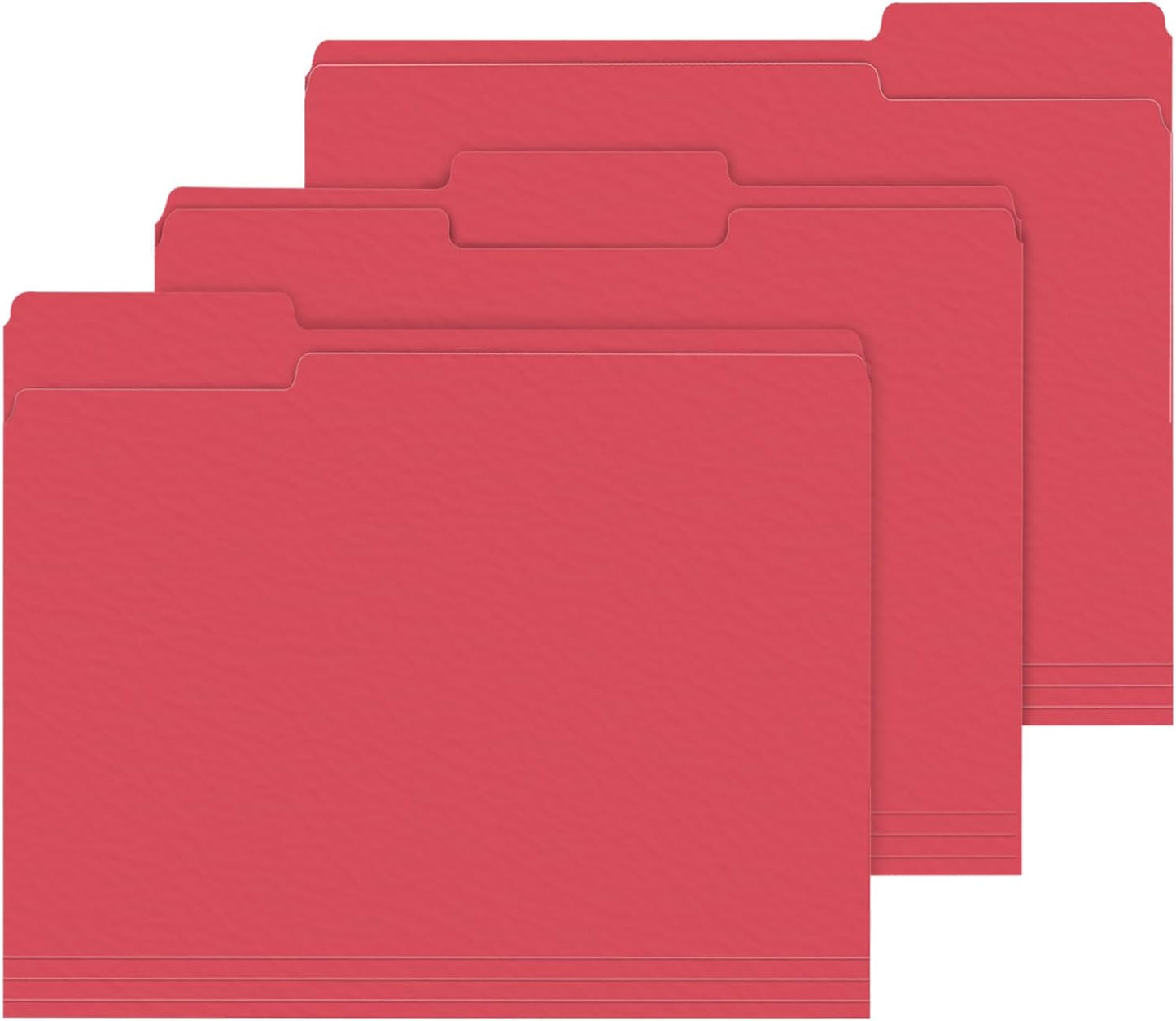 PANDRI 120 Pack Red File Folders - Organize with Style!
