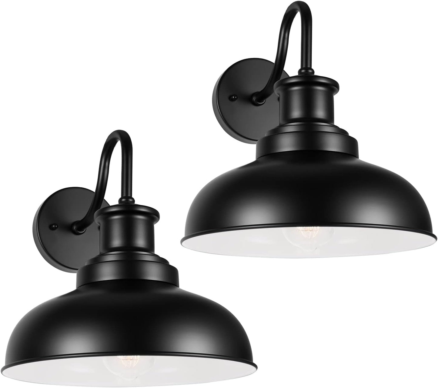 Outdoor Gooseneck Barn Light for Farmhouse Exterior Use